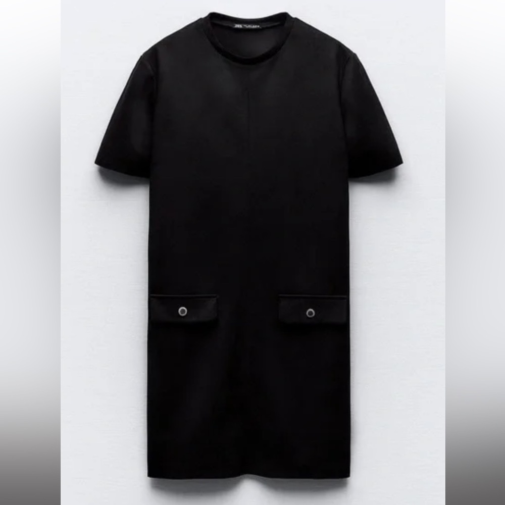 Black suede dress - mini
